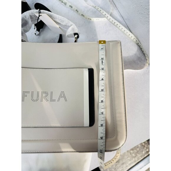 Furla‎ Reale North South Large Convertible Leather Tote Creamy Beige - Picture 7 of 16